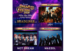 JO1・NCT DREAM・MAZZEL「テレ朝ドリフェス2026」ヘッドライナーに決定 新たな出演者も解禁