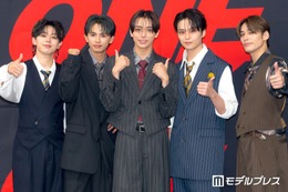 ONE N’ ONLY、初アリーナツアーに手応え「新しくSWAGになってくれた方々もすごく多い」新アルバムへの思いも【「INFERNO」囲み取材】 画像