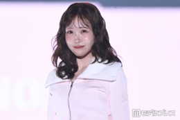 FRUITS ZIPPER櫻井優衣、ピンクのミニ丈セットアップでガーリースタイル「似合う」「お姫様みたい」と話題【TGC2026A/W】 画像