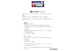静岡県内の小中学生女子向け科学体験…沼津・静岡・浜松で無料開催