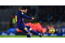 メッシ、「FK」でゴールをもぎ取る！精度がものすごい 画像