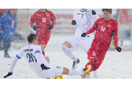 歴史に残る大雪決戦！AFC U-23選手権、ウズベキスタンが劇的優勝 画像