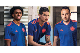 コロンビア代表、ロシアW杯に向けた新アウェイユニフォームを発表！ 画像