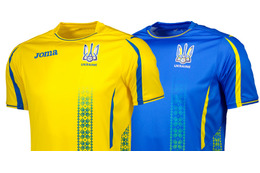 ウクライナ代表、民族調の模様が印象的なW杯「予選」ユニフォーム 画像