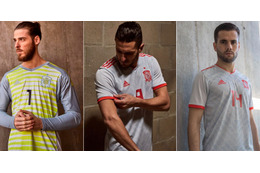 スペイン代表、W杯アウェイユニフォームを発表！デザインは「80年代adidas」 画像