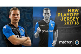 ベルギー首位独走のクルブ・ブルッヘ、レトロなプレーオフ限定ユニフォームを発表！ 画像