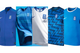 ギリシャ代表、「地中海ブルー」がきれいな2018新ユニフォーム＆チームウェア 画像