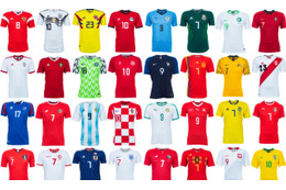 「W杯出場全32か国ユニフォームランキング！全64着を格付け」 画像