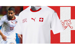 スイス代表、“国旗の赤”が際立つロシアW杯アウェイユニフォーム 画像