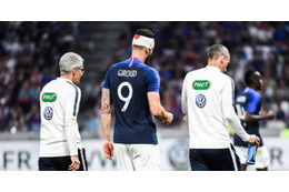 W杯直前に流血のフランス代表FWジルー、裂傷の程度が判明 画像