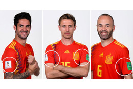 W杯公式スリーブパッチを公開！FIFA公式写真でスペイン代表ユニにプリント 画像