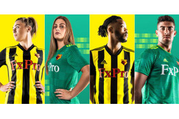 ワトフォード、2018-19新ユニフォーム登場！ホームは「前はシカ、後はスズメバチ」 画像