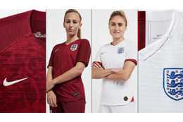 イングランド女子代表、「バラの花」が鮮やかなW杯新ユニフォームを発表！ 画像
