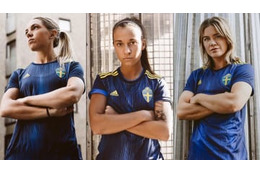 スウェーデン女子代表、スタイリッシュなW杯アウェイユニフォームを発表！ 画像