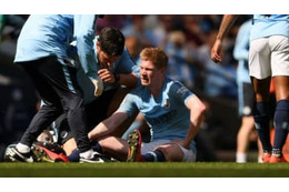 デ・ブライネが再び負傷、その状態は？グアルディオラが説明 画像