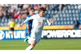 田川亨介、イタリアの逸材たちを置き去りにした「超スピード」がこれ 画像