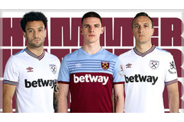 ウェストハム、2019-20新ユニフォームを発表！デザインは「1980」 画像