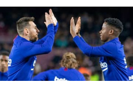 メッシと17歳ファティとの「足キャッチボール」が巧すぎる 画像