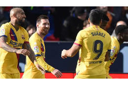 メッシ、相棒スアレスに供給した「スーパーパス」がこれ 画像