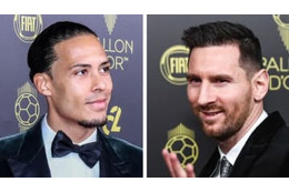 メッシとファンダイク、舞台裏でやってた「がっちり握手」がこれ 画像