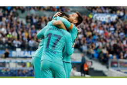 グリーズマン、メッシ祝福も全く喜ばなかった「芸術シュート」がこれ 画像