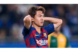 安部裕葵、バルサFWデンベレのボール奪取未遂！そのシーンがこれ 画像