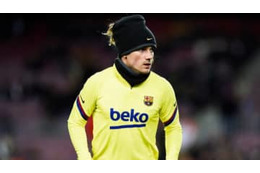 グリーズマン、「目隠したまま」走る謎シーンがこれ 画像