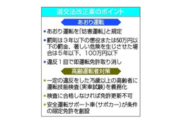 あおり運転で懲役5年、夏施行へ 画像