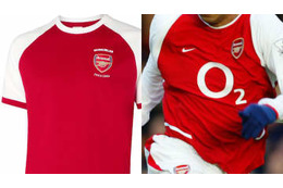 大人気！アーセナルのレトロユニフォーム、「当時のユニ」も同時に見てみる 画像