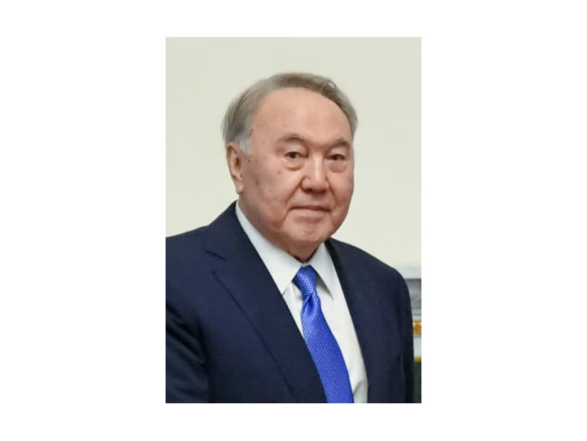 カザフスタンのナザルバエフ前大統領（タス＝共同）