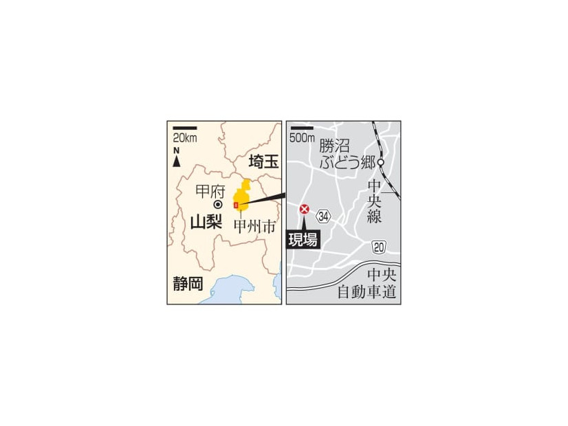 山梨県甲州市勝沼の現場
