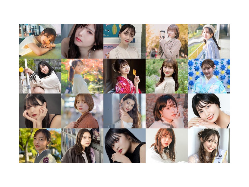 「MISS OF MISS CAMPUS QUEEN CONTEST 2023」最終審査進出者（提供写真） 