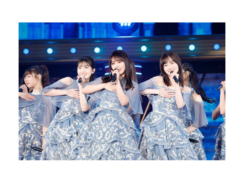 久保史緒里、与田祐希、山下美月「11th YEAR BIRTHDAY LIVE」3期生公演の様子（C）乃木坂46LLC