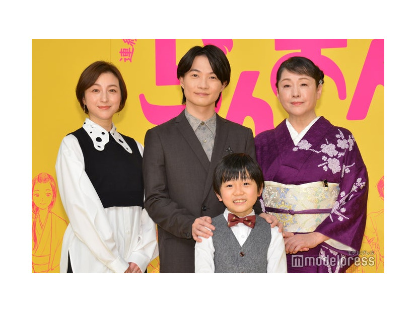 「らんまん」会見に出席した（左から時計回りに）広末涼子、神木隆之介、松坂慶子、森優理斗 （C）モデルプレス