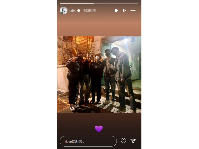 ジョングク、J-HOPE、SUGA、JIN、RM／RM Instagramストーリーズより