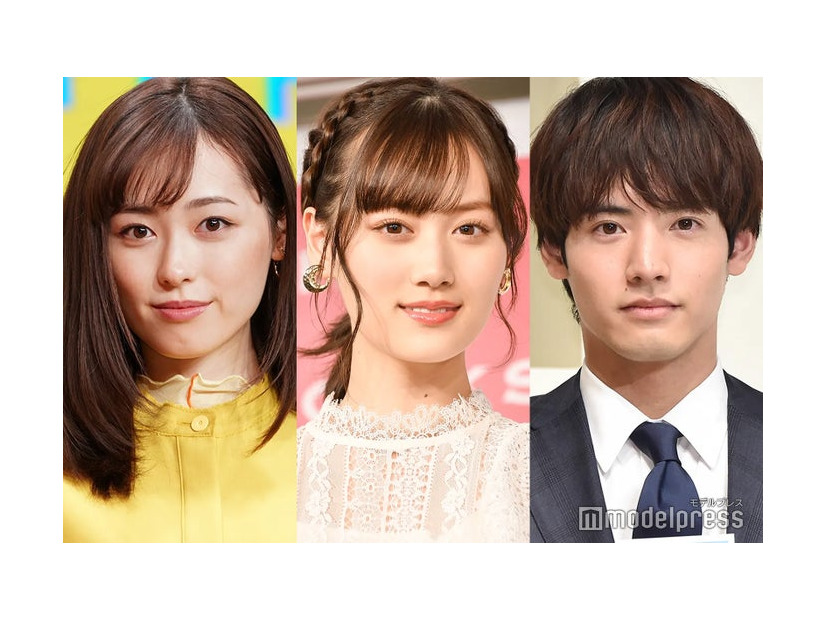 福原遥、山下美月、赤楚衛二（C）モデルプレス