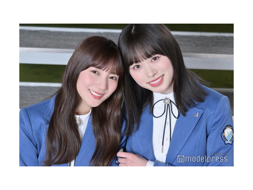 モデルプレスのインタビューに応じた日向坂46河田陽菜、高橋未来虹（C）モデルプレス