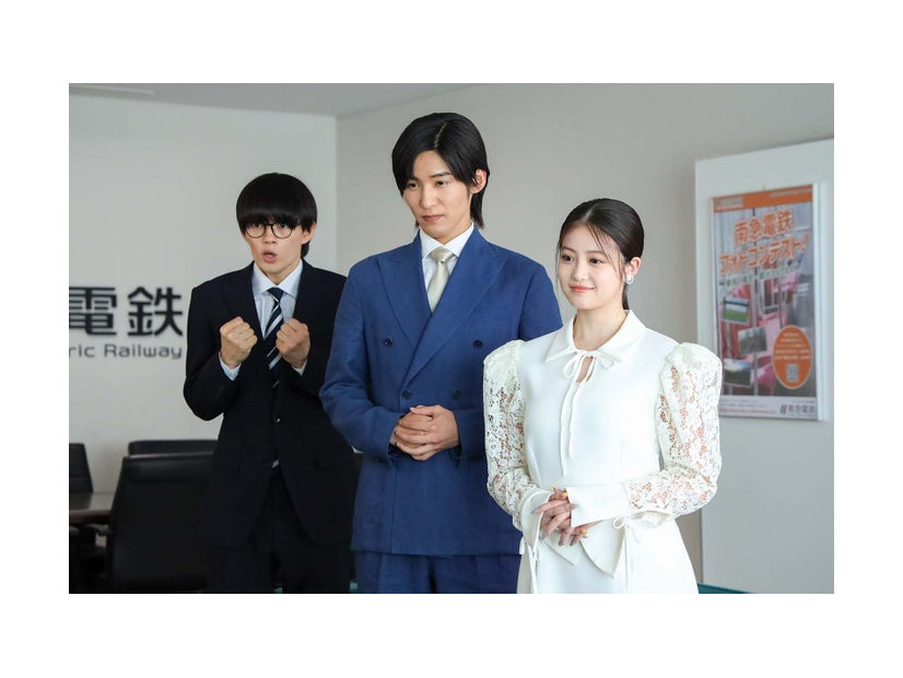 佐野勇斗、目黒蓮、今田美桜「トリリオンゲーム」第9話より（C）TBS／撮影：高橋裕子