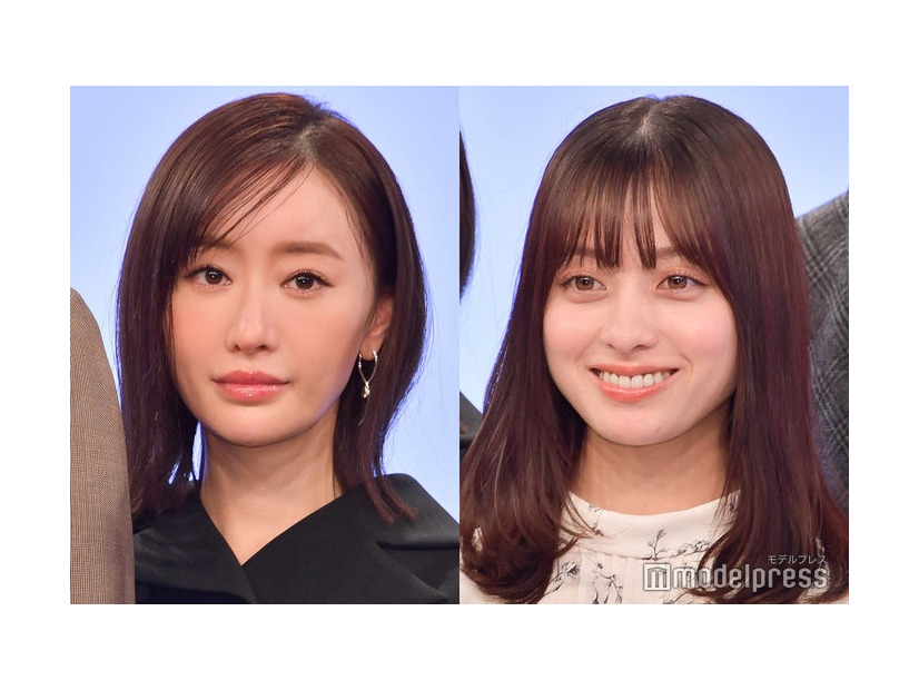 「トクメイ！警視庁特別会計係」制作発表に出席した橋本環奈、松本まりか（C）モデルプレス