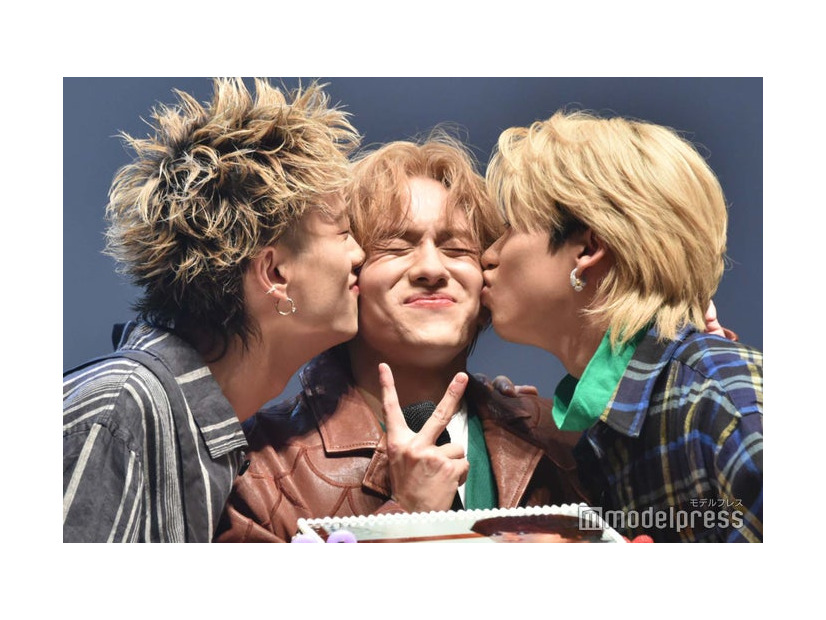 「ホミパリ Twenty-2 Birthday Zepp Tour」に登場した森英寿、山下幸輝、森愁斗（C）モデルプレス