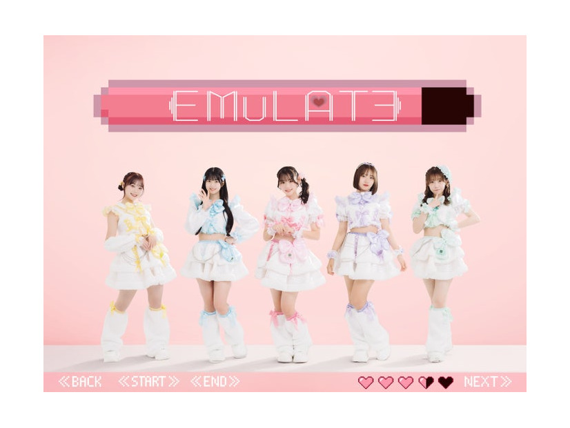 「EMuLATE」（左から）まりる、福間彩音、月江望亜、えま、甘実（提供写真）