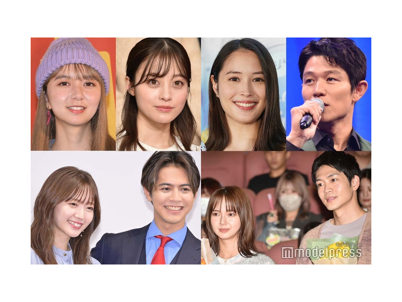 （上段左から）上白石萌歌、橋本環奈、広瀬アリス、鈴木亮平（下段左から）鈴木愛理＆片寄涼太、多部未華子＆松下洸平（C）モデルプレス