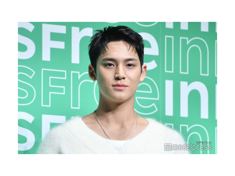 「INNISFREE」のPR発表会出席で緊急来日したMINGYU（C）モデルプレス