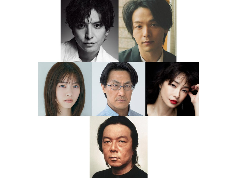 （左上から時計回りに）生田斗真、中村倫也、りょう、古田新太、西野七瀬、粟根まこと（提供写真）