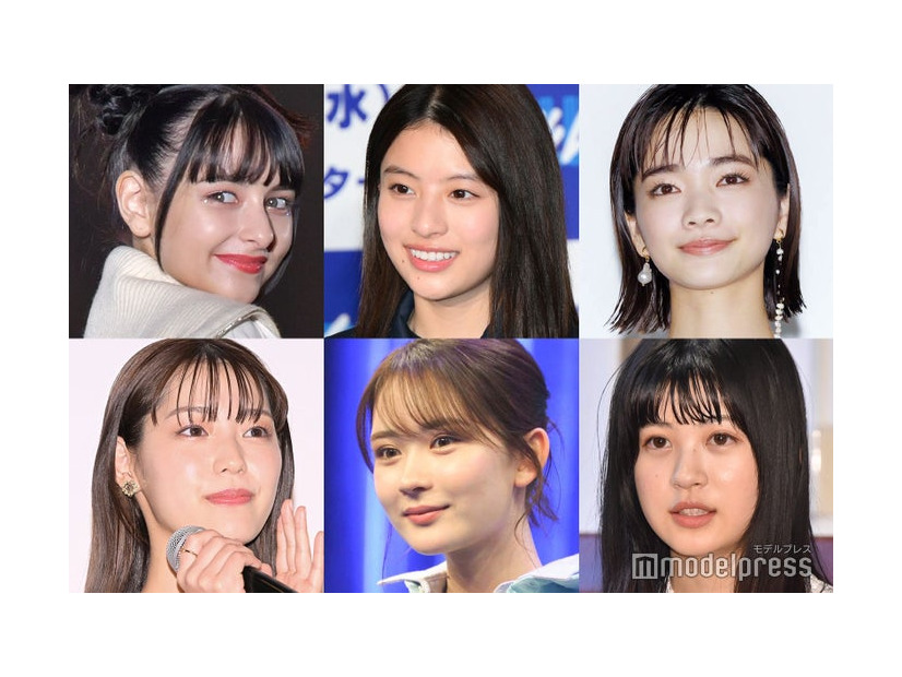 （上段左から）嵐莉菜、出口夏希、見上愛（下段左から）中村里帆、畑芽育、中田青渚（C）モデルプレス