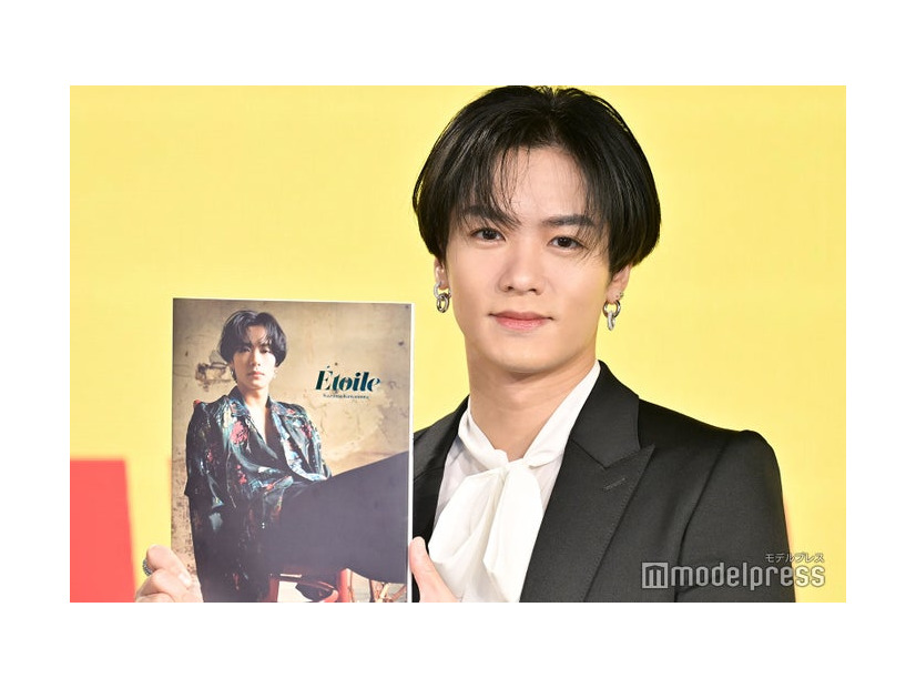 写真集「川村壱馬1st写真集 Etoile」発売記念プレス取材会に出席した川村壱馬（C）モデルプレス