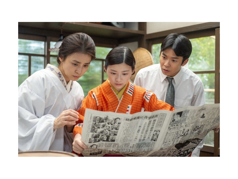 石田ゆり子、伊藤沙莉、仲野太賀「虎に翼」第21話より（C）NHK