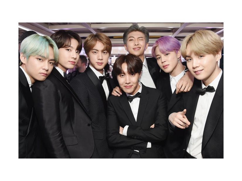 BTS （左から）V、JUNG KOOK、JIN、J-HOPE、RM、JIMIN、SUGA／photo by Getty Images