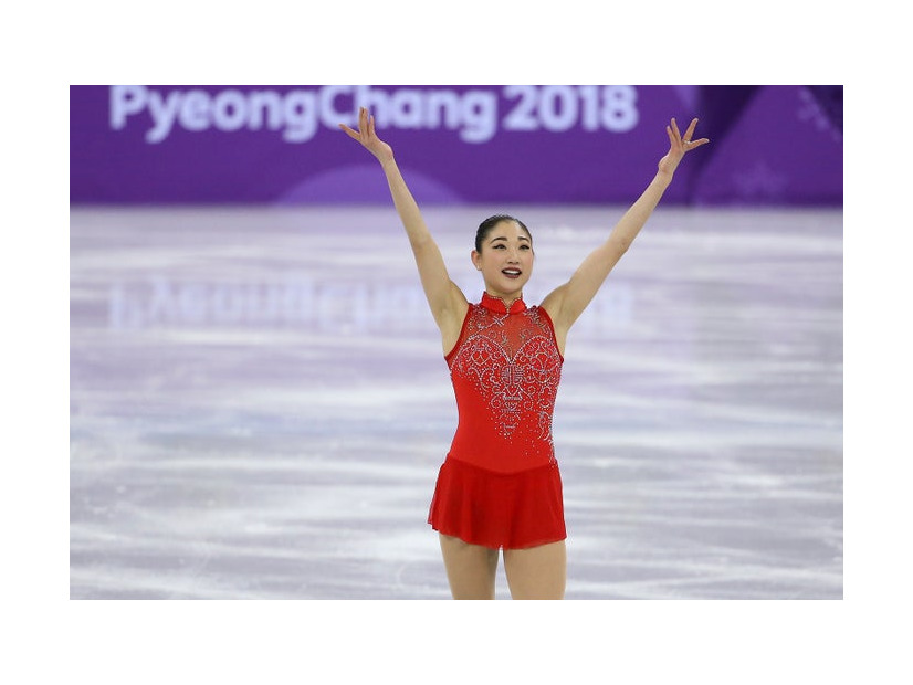 長洲未来／平昌五輪団体戦フリーより （Photo by Getty Images）