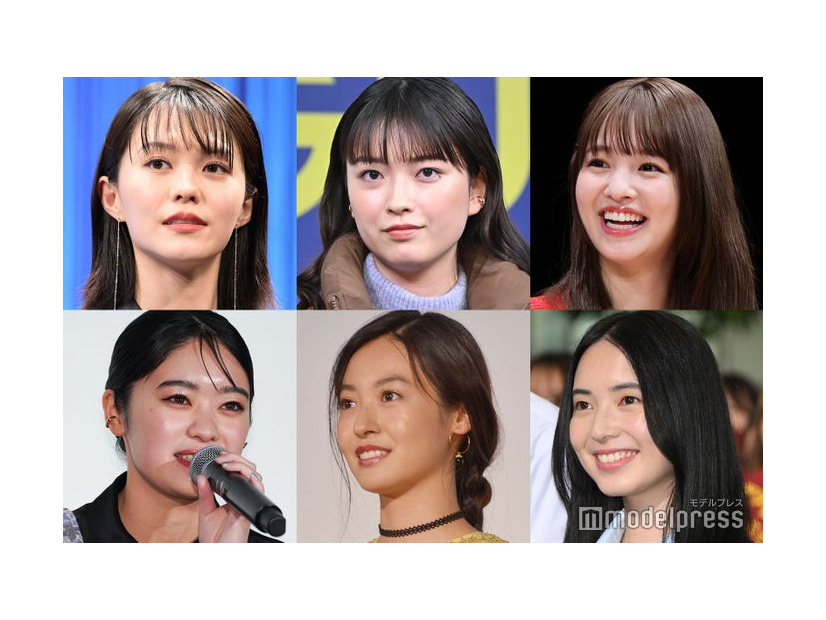 （上段左から）志田彩良、茅島みずき、横田真悠（下段左から）吉柳咲良、田辺桃子、大和奈央（C）モデルプレス